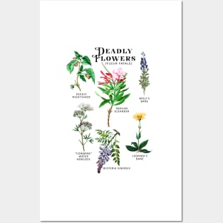 Poisonous Flowers Deadly Fleur Fatale Botanicals Plants Posters and Art